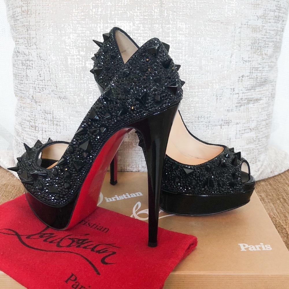 Sold Christian Louboutin Very Mix Strass Pump - Picture 1 of 8